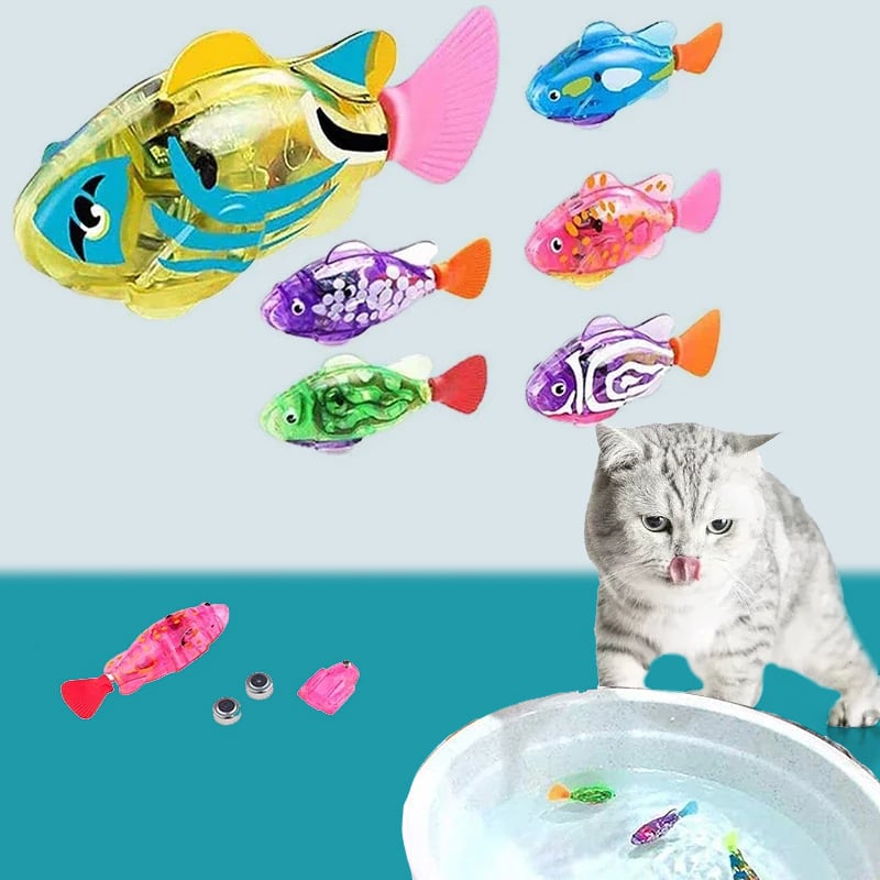 mamymarket™-Electric Fish Cat Toys