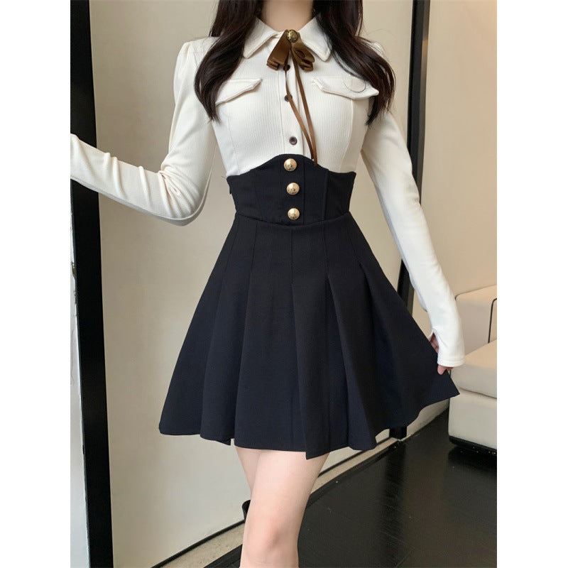 Women's Casual Waist Shaping Slim Dress