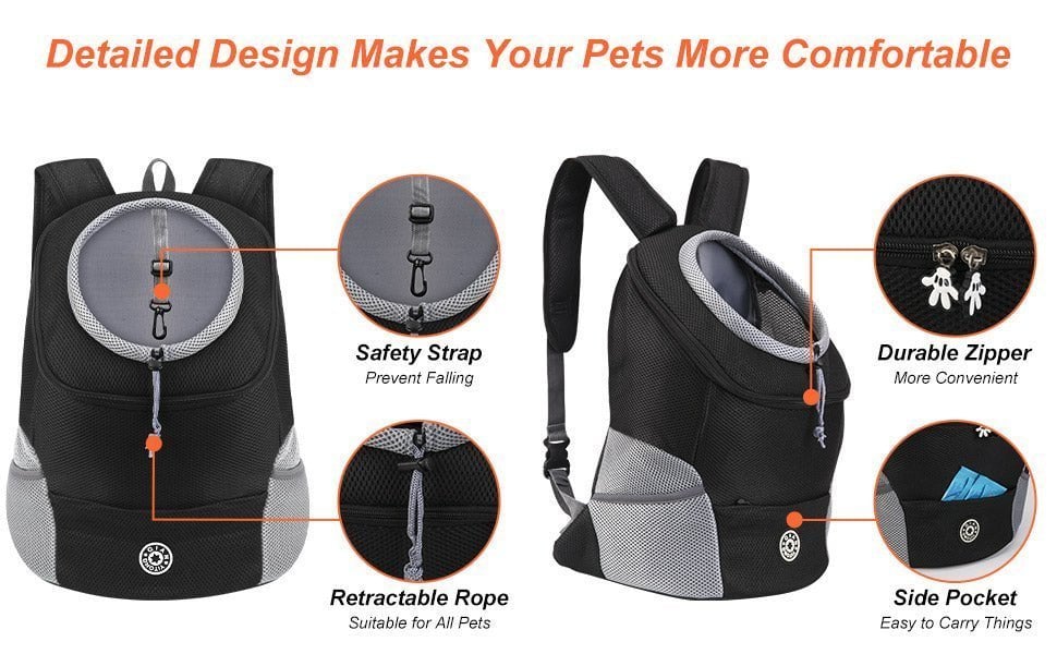 mamymarket™-Dog Backpack Ergonomic Design Pet Backpack