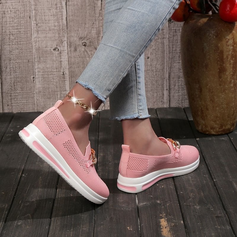 🔥Women's Woven Breathable Casual Wedge Sneakers