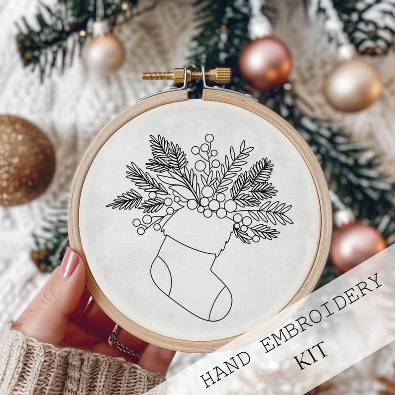 Christmas Embroidery KIT