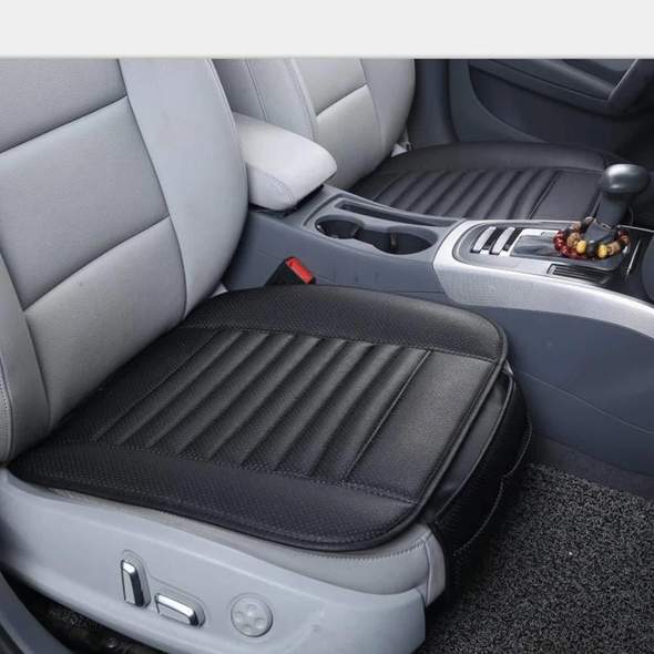 Leather Bamboo Charcoal Car Seat Cushion-Absorbing odor(Four Seasons Universal)