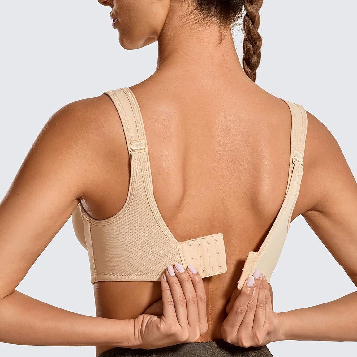 ⏰BLACK FRIDAY SALE🎁Women Underwire Sports Bra Plus Size Self-adjustment High
