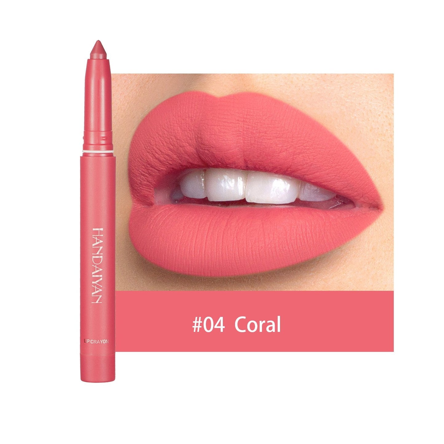 12 Color Rotating Sharpenable Matte Lipstick Pencils