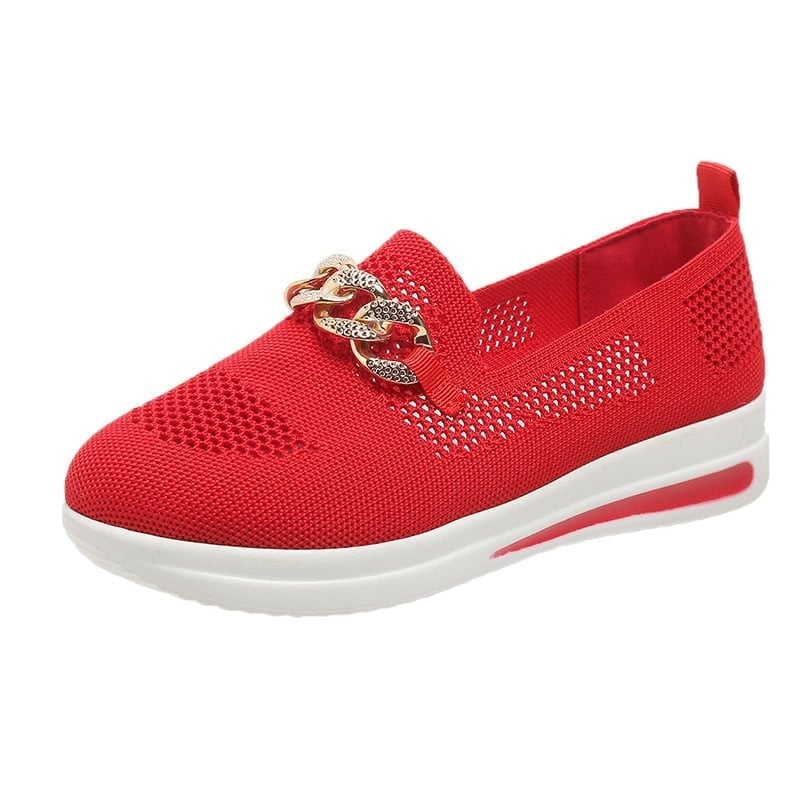 🔥Women's Woven Breathable Casual Wedge Sneakers