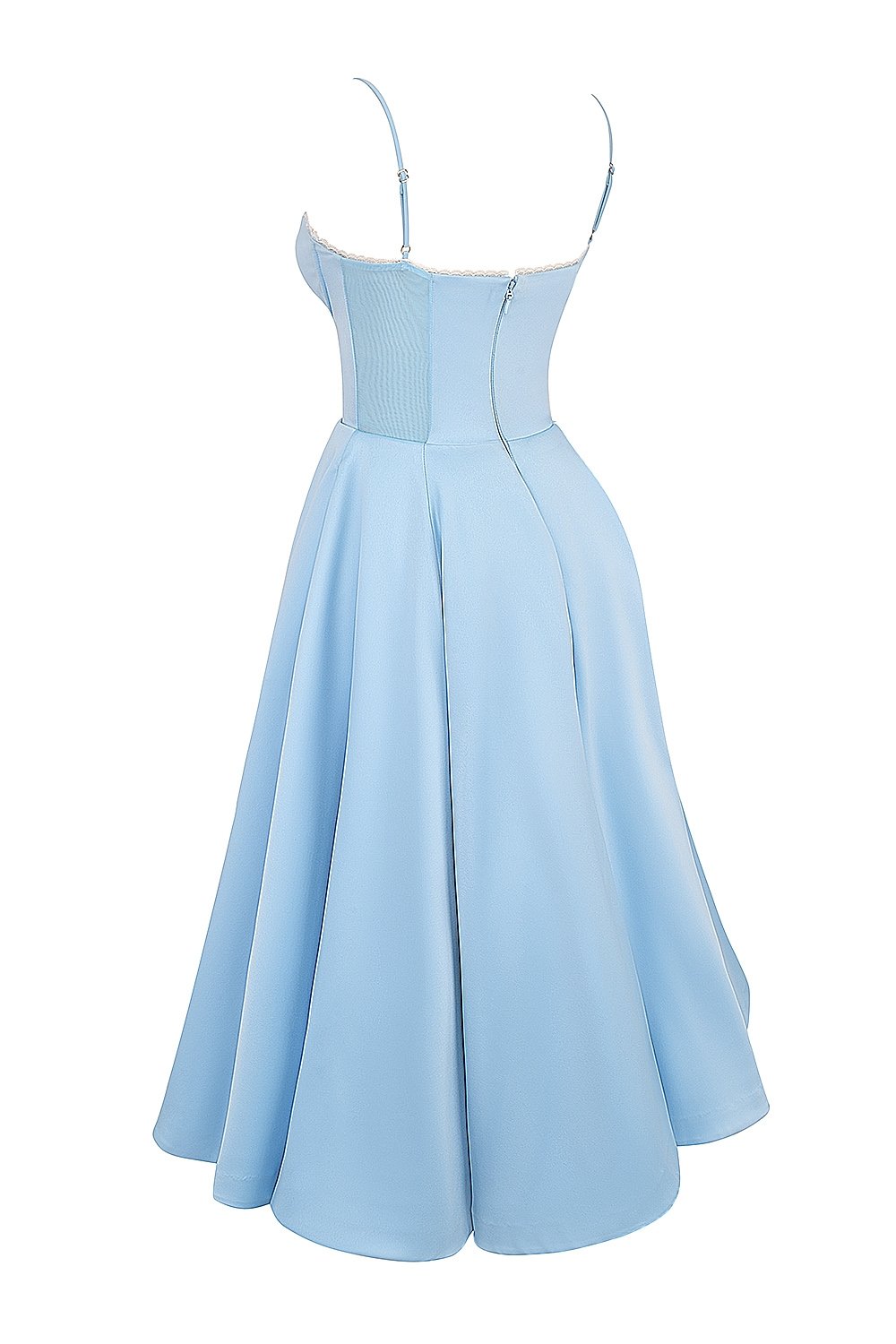 MADEMOISELLE CINDERELLA BLUE TULLE MIDI DRESS