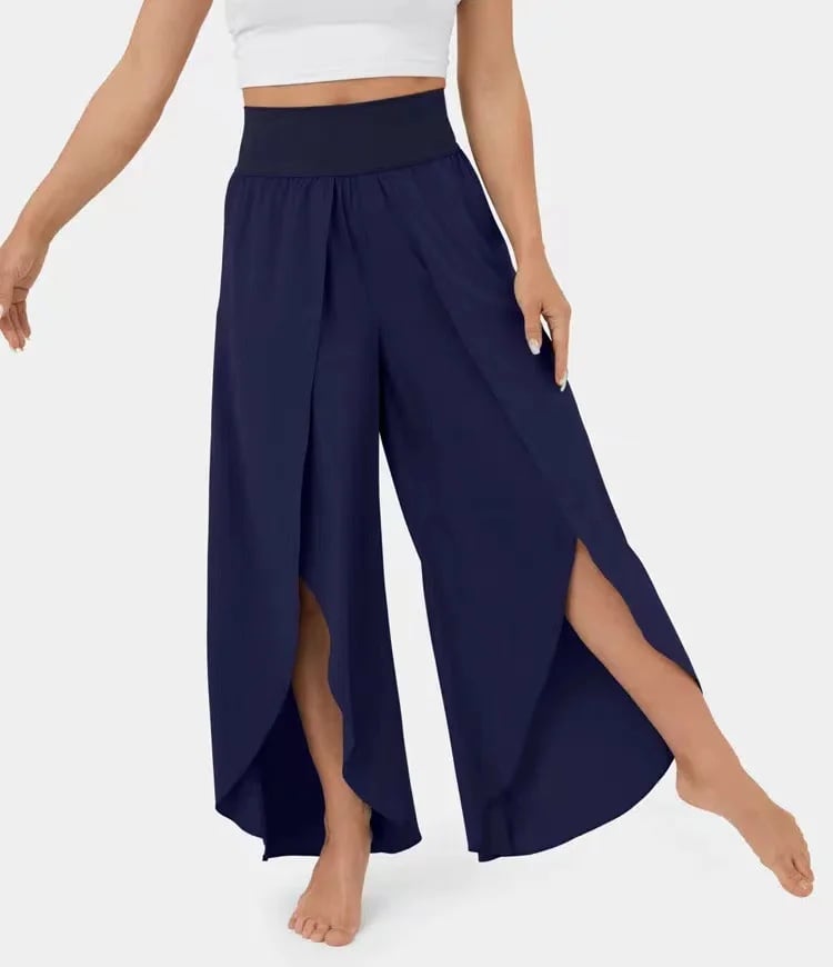 (🔥Last Day Promotion- SAVE 48% OFF) -High Waisted Split Wide Leg Quick Dry Casual Pants🎉