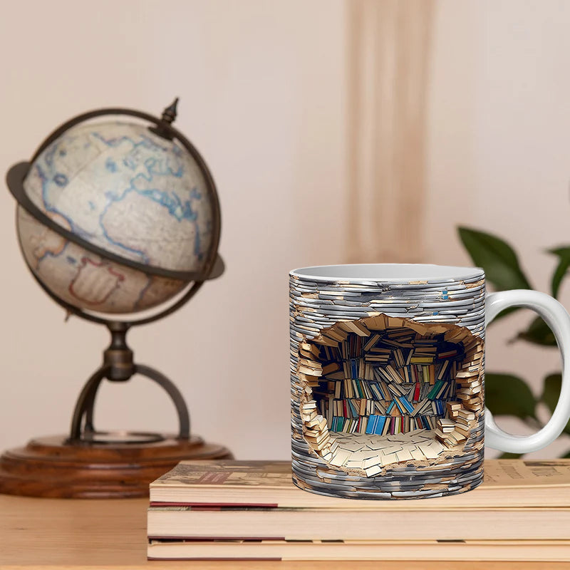 3D bookshelf cup