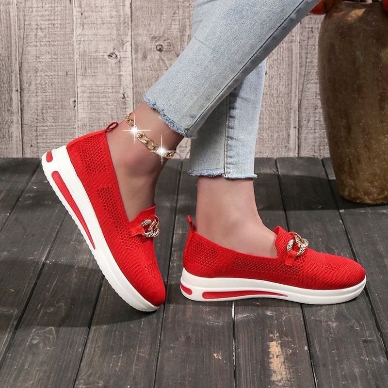 🔥Women's Woven Breathable Casual Wedge Sneakers