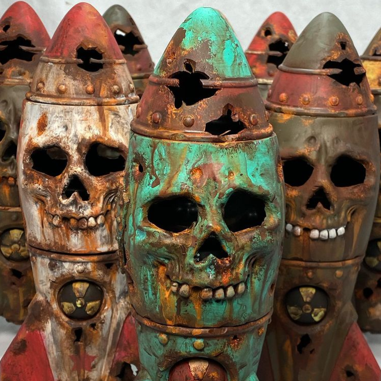 The Skull Bomb - Small Nuclear Warhead Decor