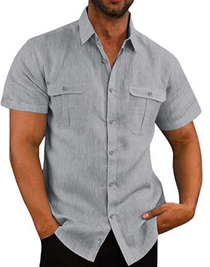 Stretch Short Sleeve Shirt with Pockets