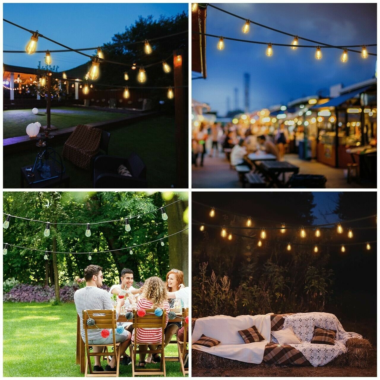 🔥Last Day 49% OFF🔥 - Waterproof Solar Powered LED Outdoor String Lights