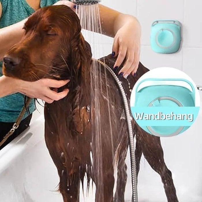 mamymarket™-Bathroom Pet Bath Brush Massage Soft Silicone Comb Pet