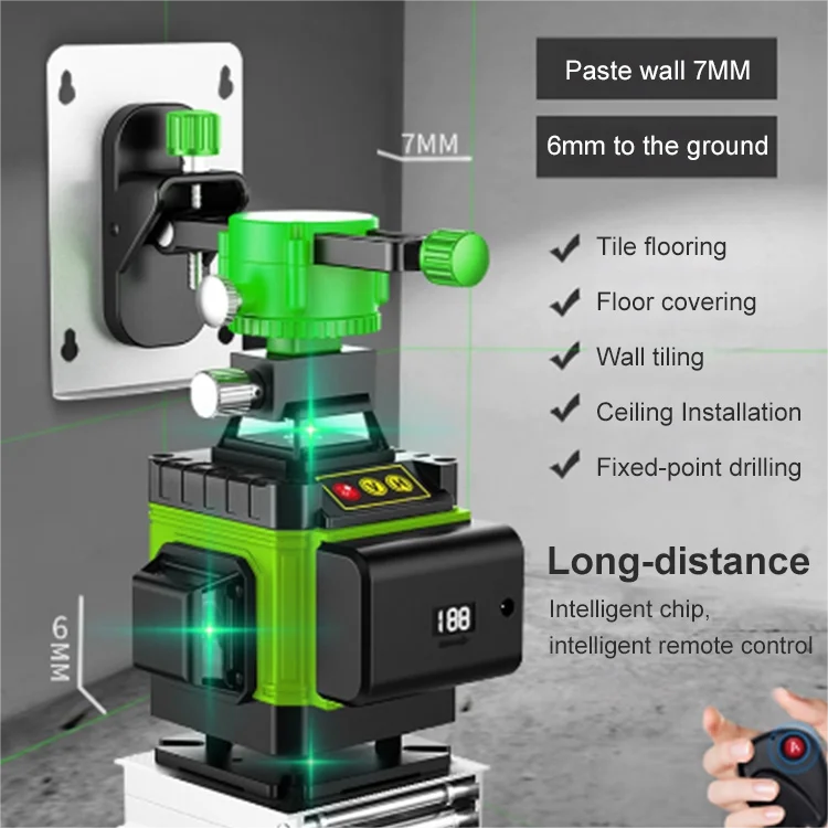 Infrared Green Light Laser Level for Precision Work