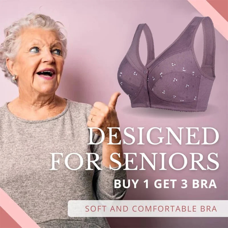 LAST DAY BUY 1 GET 2 FREE😲- 3PCS*Button Print Bra