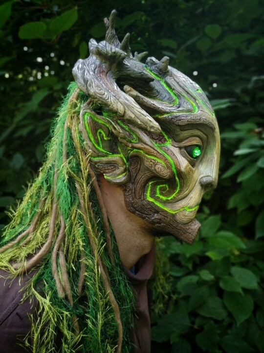 Green Man Forest Spirit Mask Costume Accessories Masks