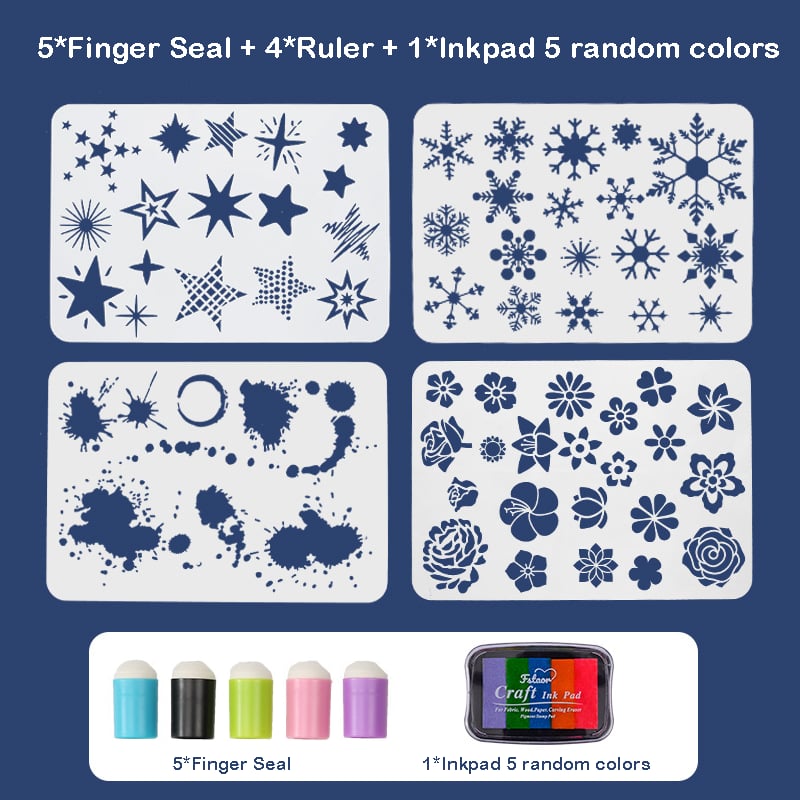 mamymarket™-DIY sponge finger painting kit