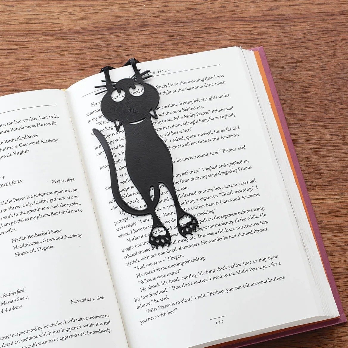 mamymarket™-Curious Cat Bookmark- Locate Reading Progress With Cute Cat Paws