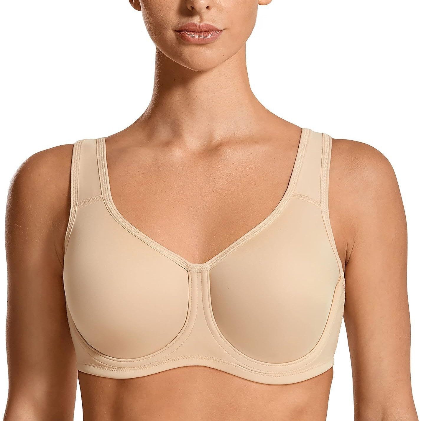 ⏰BLACK FRIDAY SALE🎁Women Underwire Sports Bra Plus Size Self-adjustment High