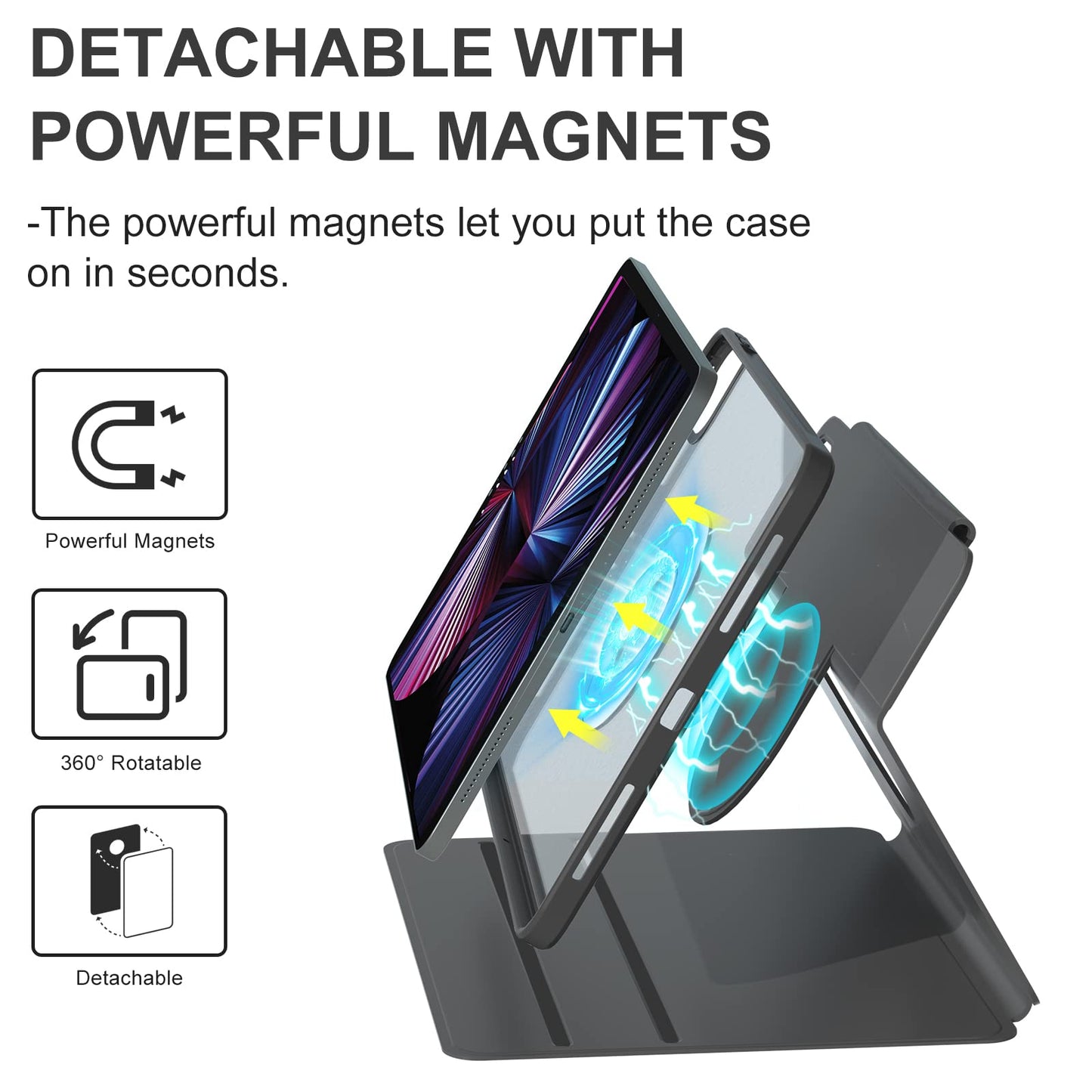 mamymarket™-360° Rotatable Slide Tablet Case