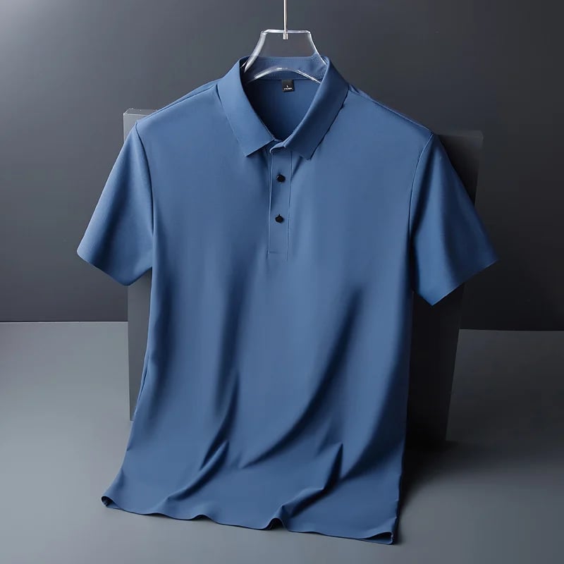 Men's Ice Silk Short Sleeve Polo Shirt