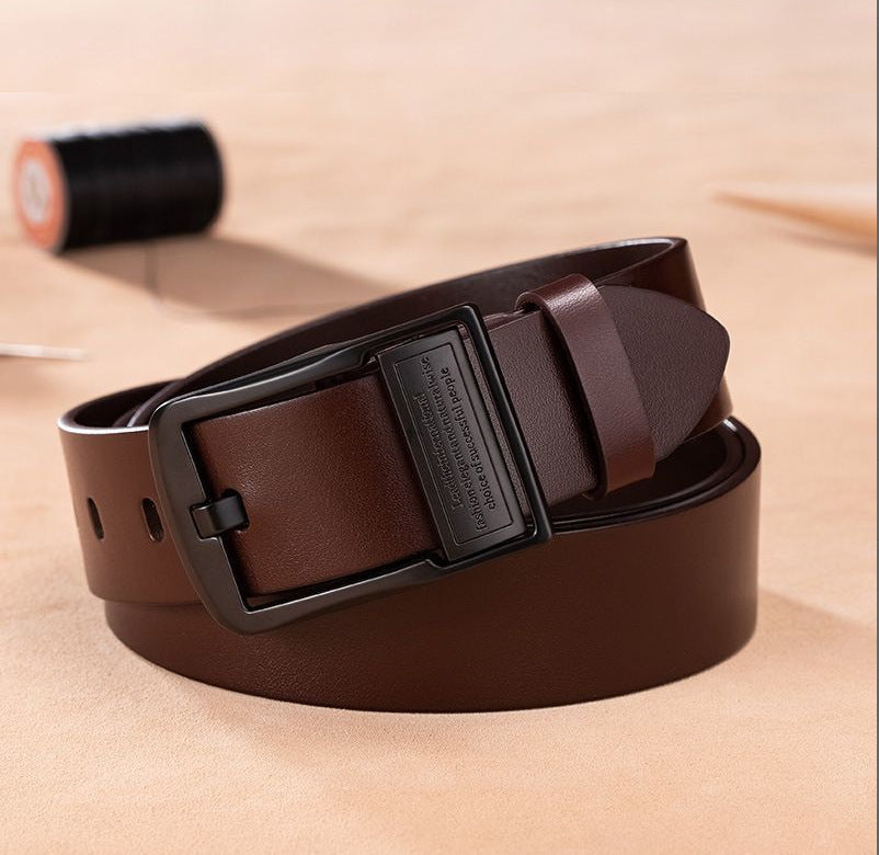 🎁[Practical gift for him] Men's business leather belt