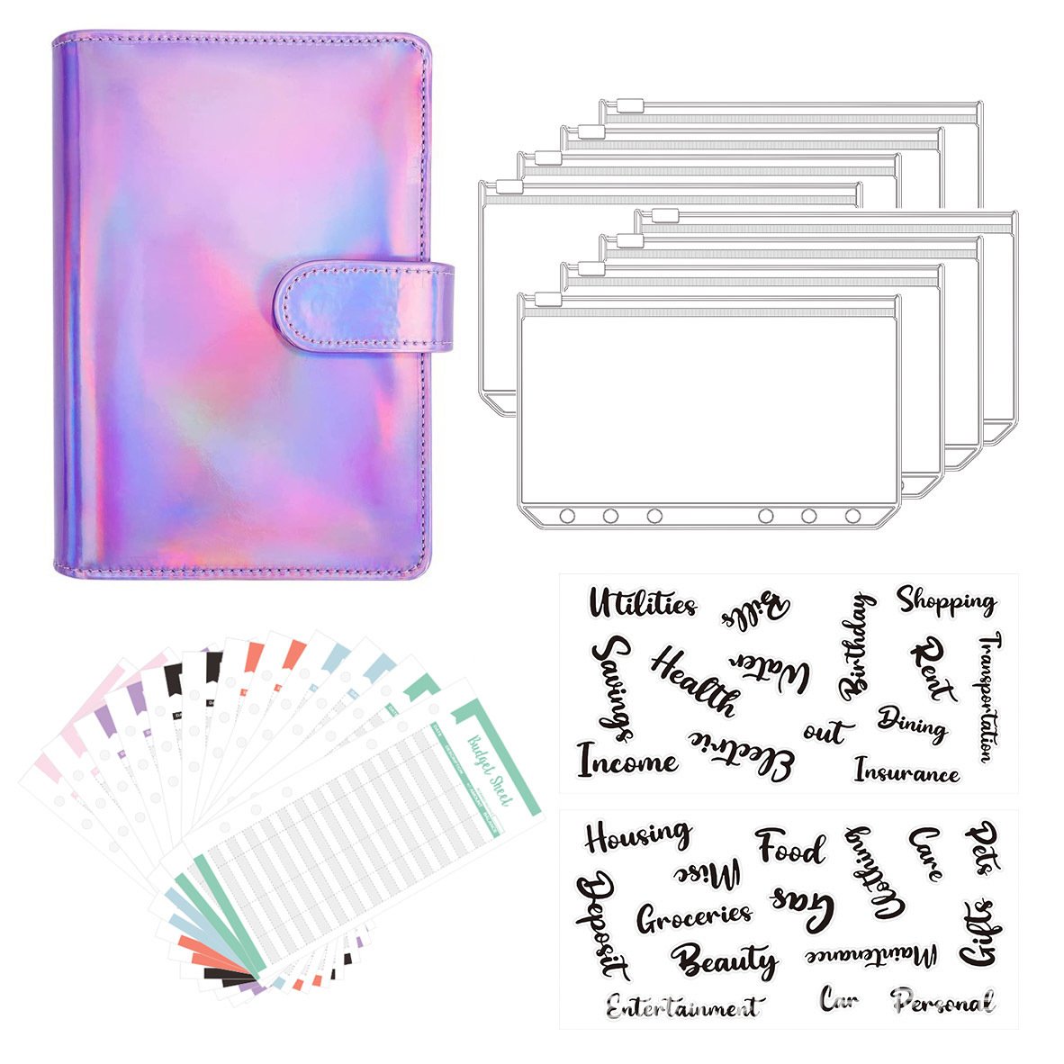 mamymarket™-Budget Binder Book With Cash Envelopes