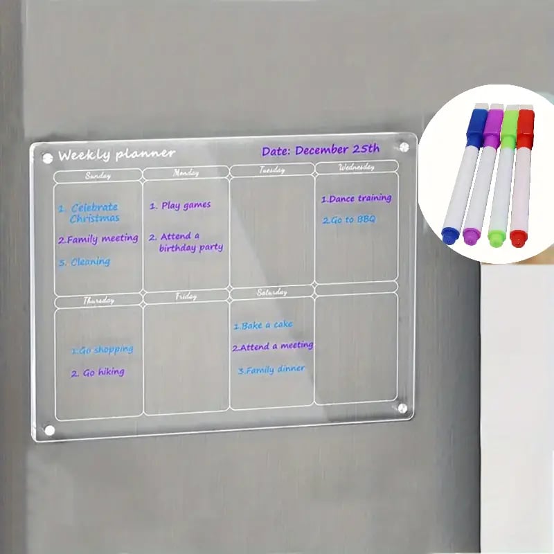 mamymarket™-Magnetic Schedule Planner For Fridge[Permanently reusable]