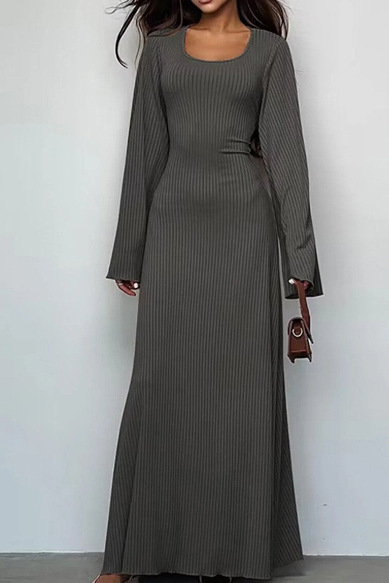 Long Sleeve Split Loose Casual Dress (Buy 2 Free Shipping)