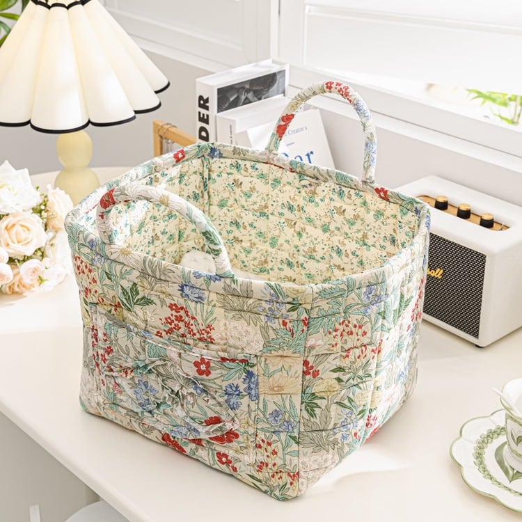 💐💥Boho Fabric Storage Basket🌸