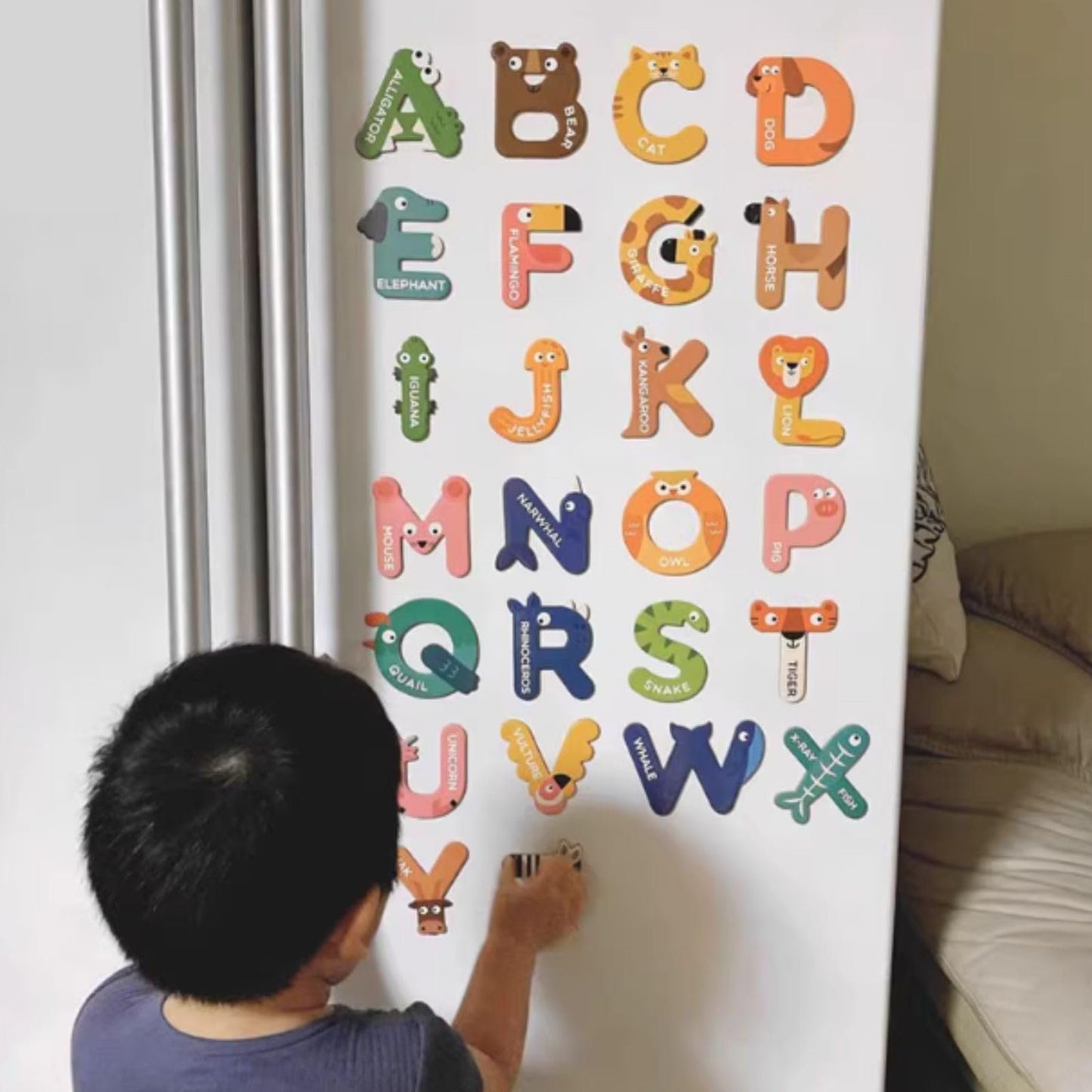 mamymarket™-Animal-shaped Magnetic Alphabet