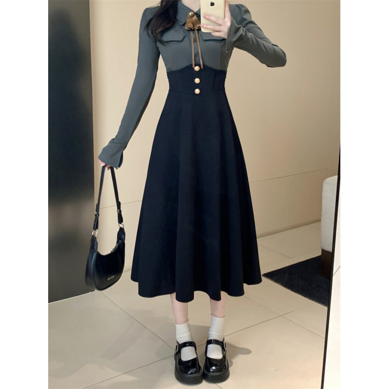 Women's Casual Waist Shaping Slim Dress