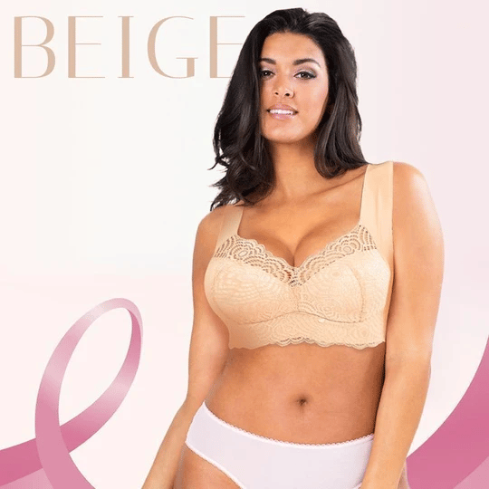 Stretch fully shaping seamless lace bra