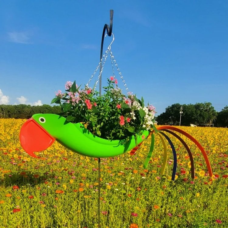 🔥Last Day Promotion 49% OFF - Colorful bird hanging planter