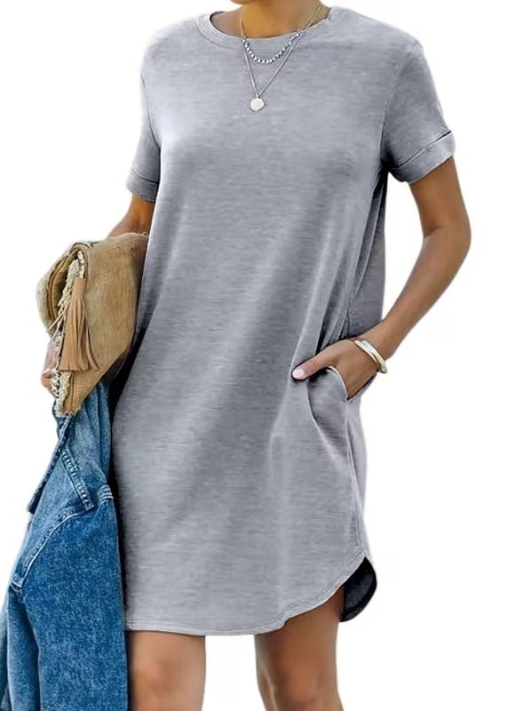 Short Sleeve T-shirt Dress(Buy 2 Free Shipping)