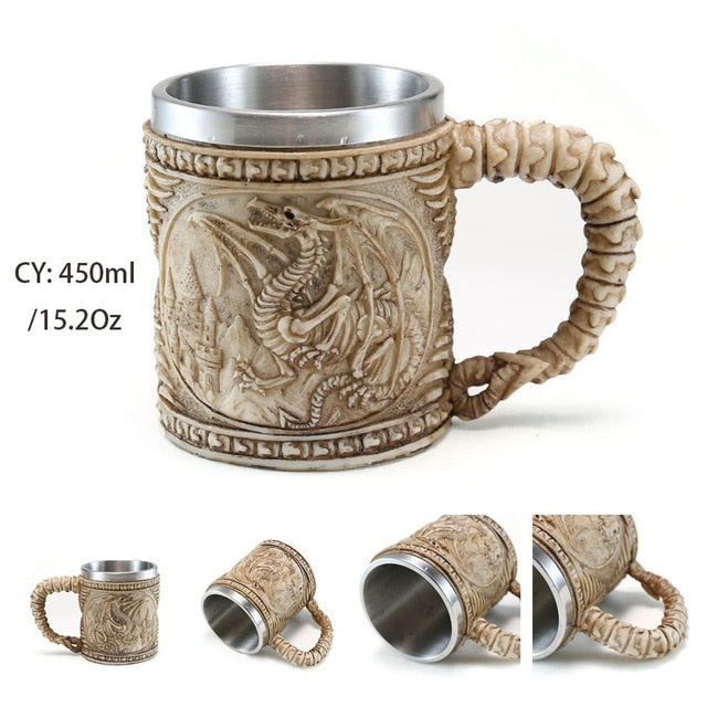 Fantasy Adventure Resin / Stainless Steel Mug