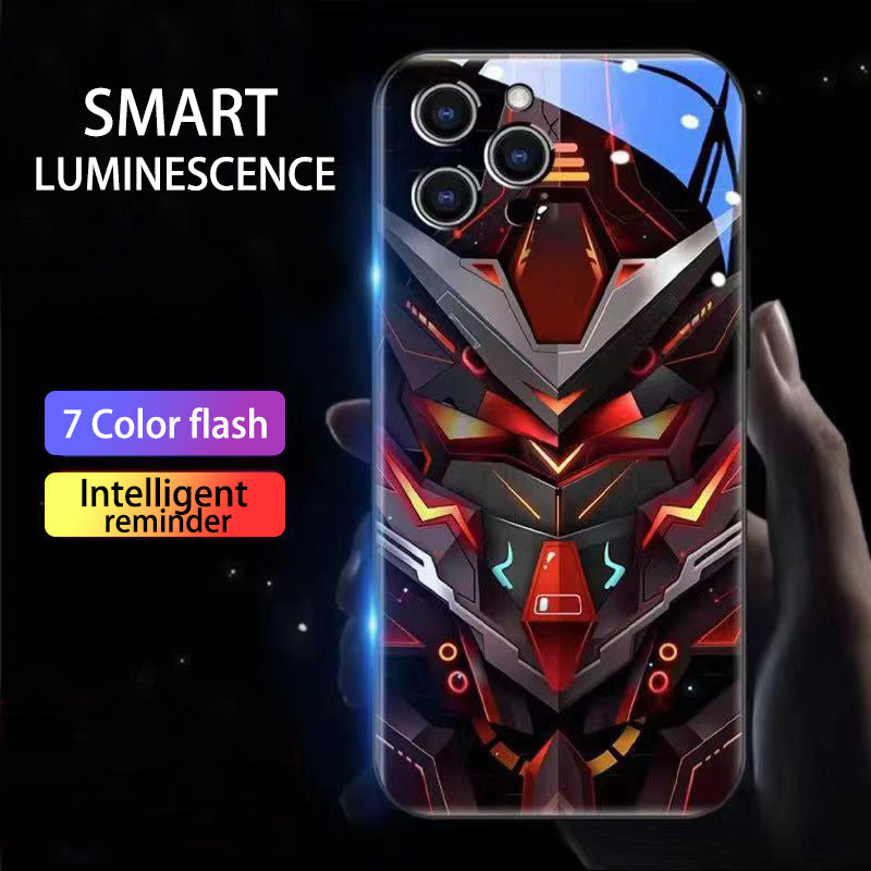 Cool Mecha Apple Smart Flash Phone Case