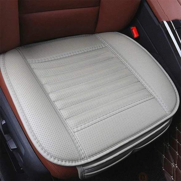 Leather Bamboo Charcoal Car Seat Cushion-Absorbing odor(Four Seasons Universal)