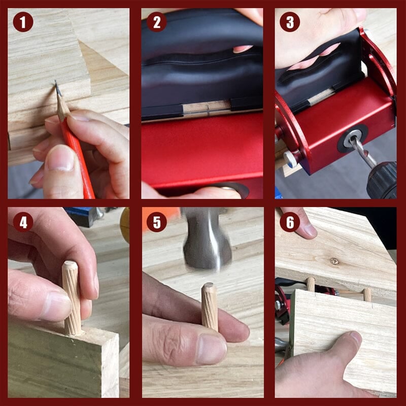 Woodworking inclined hole positioning