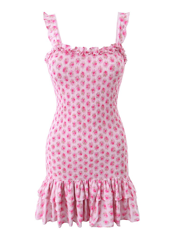 Flirty Ruffle Sleeveless A-line Mini Dress - Perfect for a Stylish Summer Look