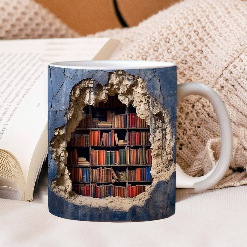 3D bookshelf cup