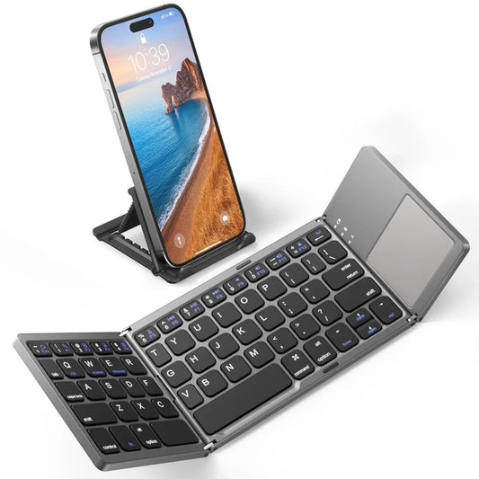 mamymarket™-Foldable Bluetooth Keyboard with Touchpad