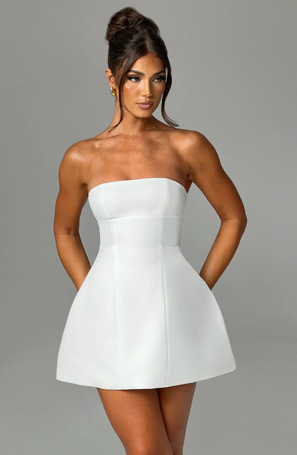 Mini Dress-Ivory