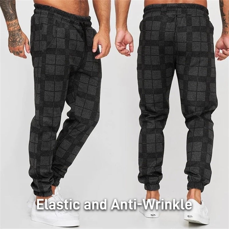 Men's Plaid Casual Pants