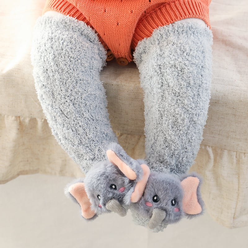 mamymarket™-A Pair of Baby Cute Coral Fleece Socks