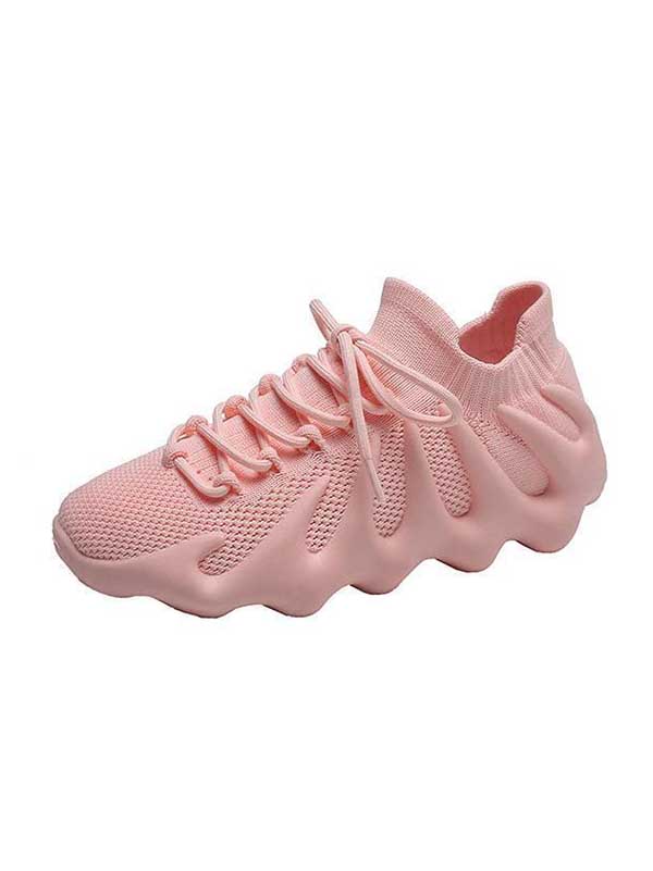 mamymarket™-Lace-up Knit Breathable Sneakers