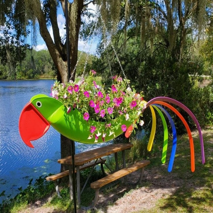 🔥Last Day Promotion 49% OFF - Colorful bird hanging planter