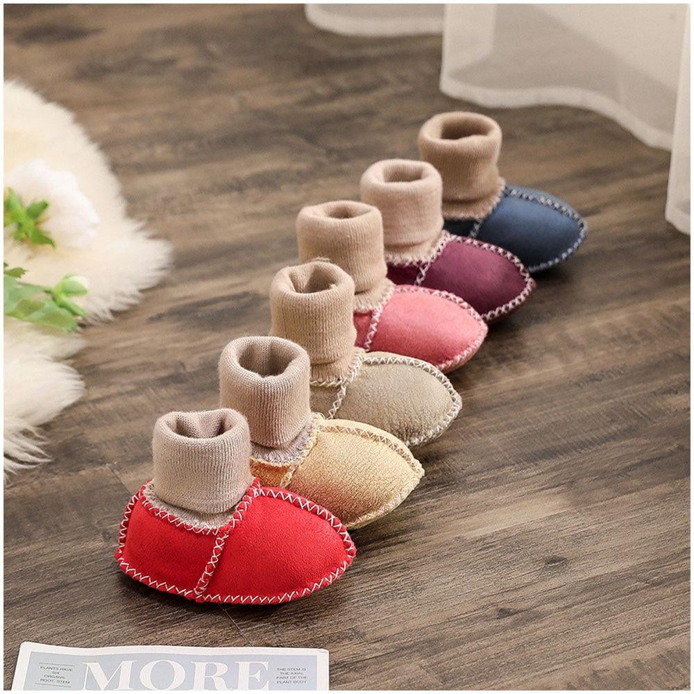 mamymarket™-Multiple Colors - Warm Fur Baby Sock Shoes