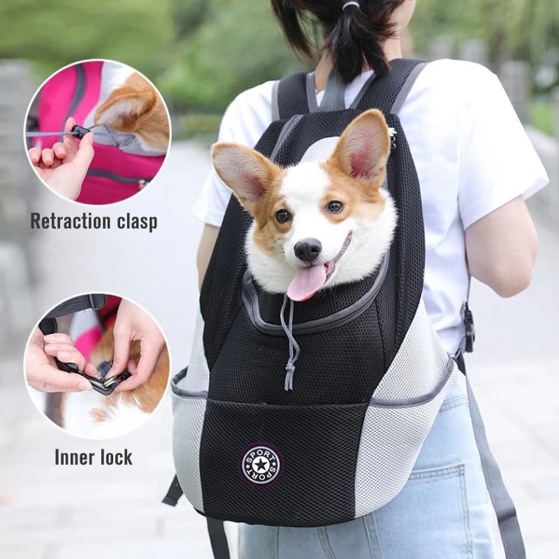 mamymarket™-Dog Backpack Ergonomic Design Pet Backpack