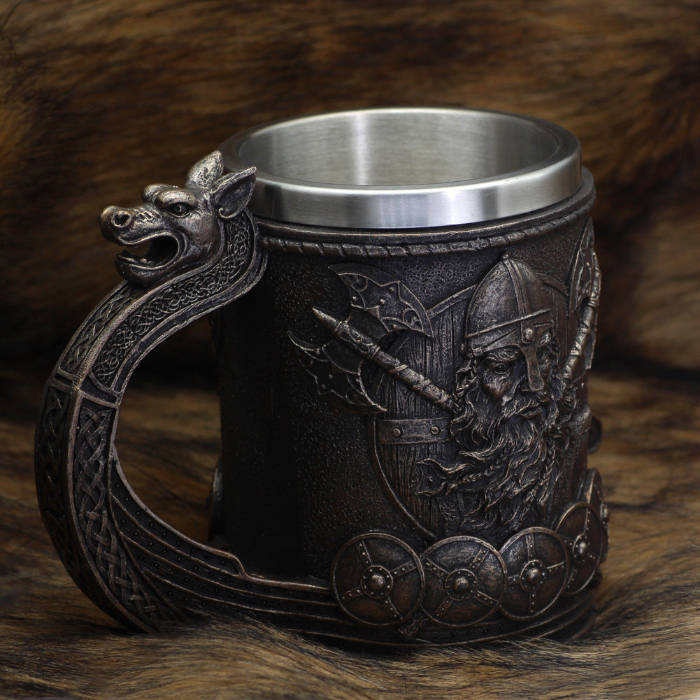 Nordic Rune Beer tankard